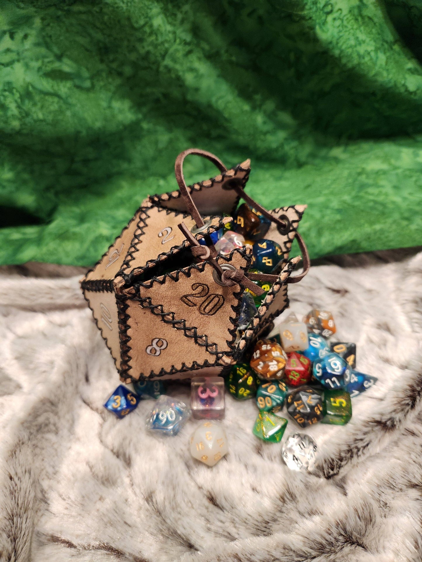 Leather Dice Pouch | D20