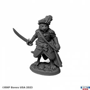 Bones USA RL: Gerard, Catfolk Bard  [Reaper 30132]