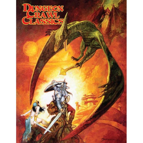 Dungeon Crawl Classics Role Playing Game – Wizard and Pterodactyl Cover