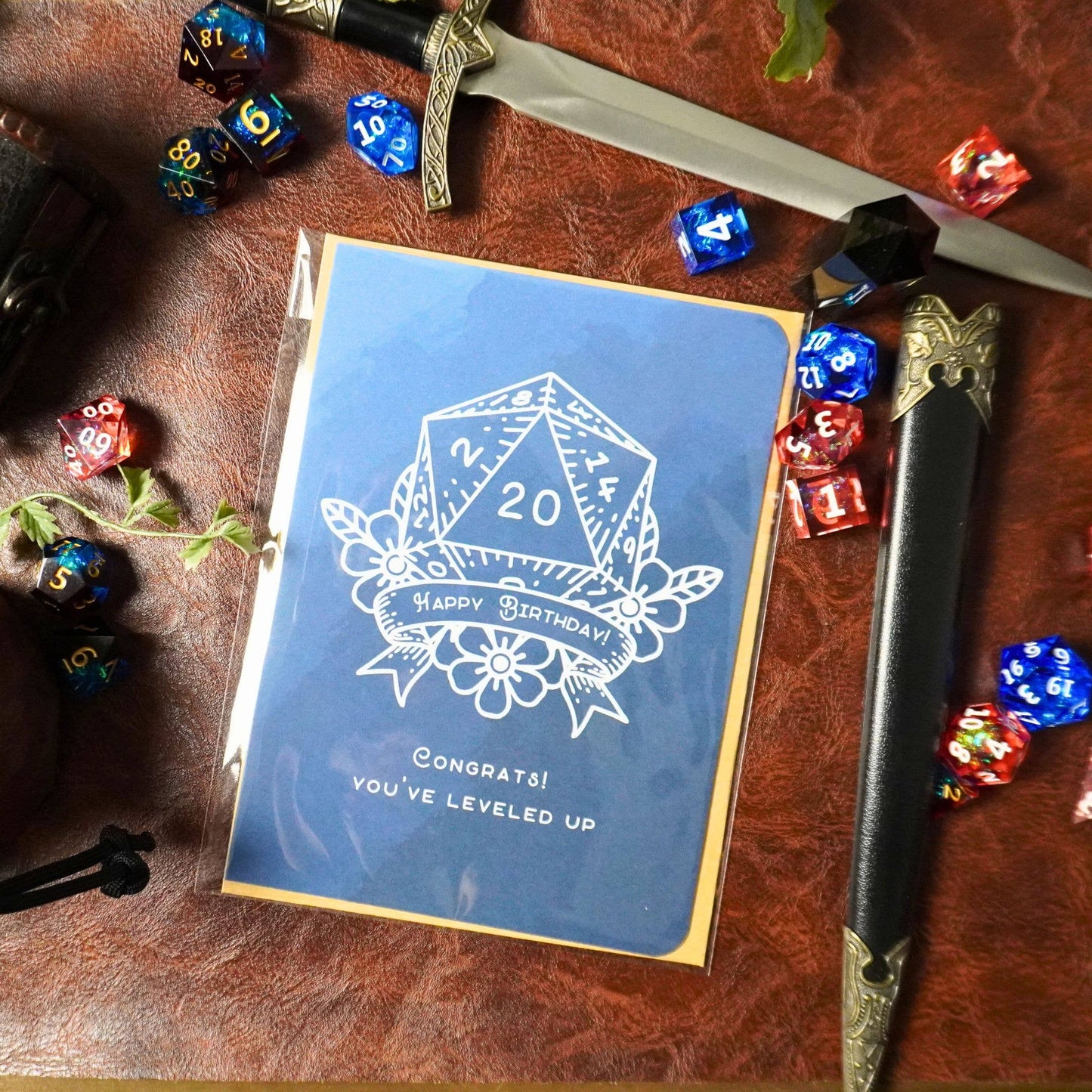 MTDC Birthday Card | D20 Leveled Up