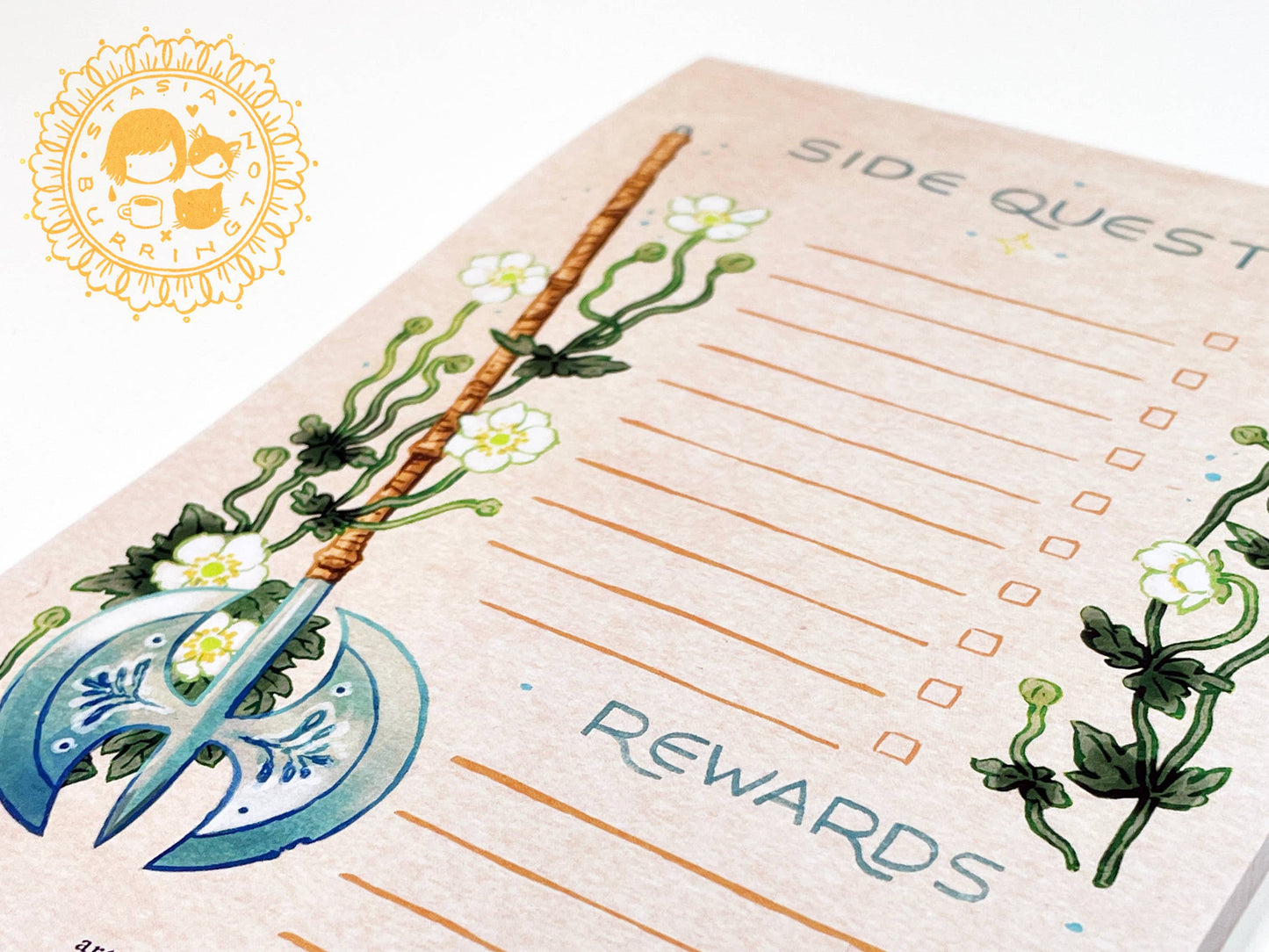 Side Quests Notepad | Great Axe