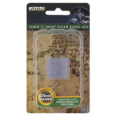 Deep Cuts- Clear 25mm Round Base 15ct [WZK73594]