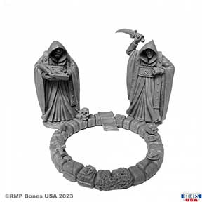 Bones USA RL: Cultists and Circle (2 figures + circle) [Reaper 30107]