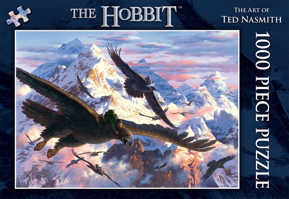 The Hobbit 1000 Piece Jigsaw Puzzle: Ted Nasmith - Bilbo and the Eagles