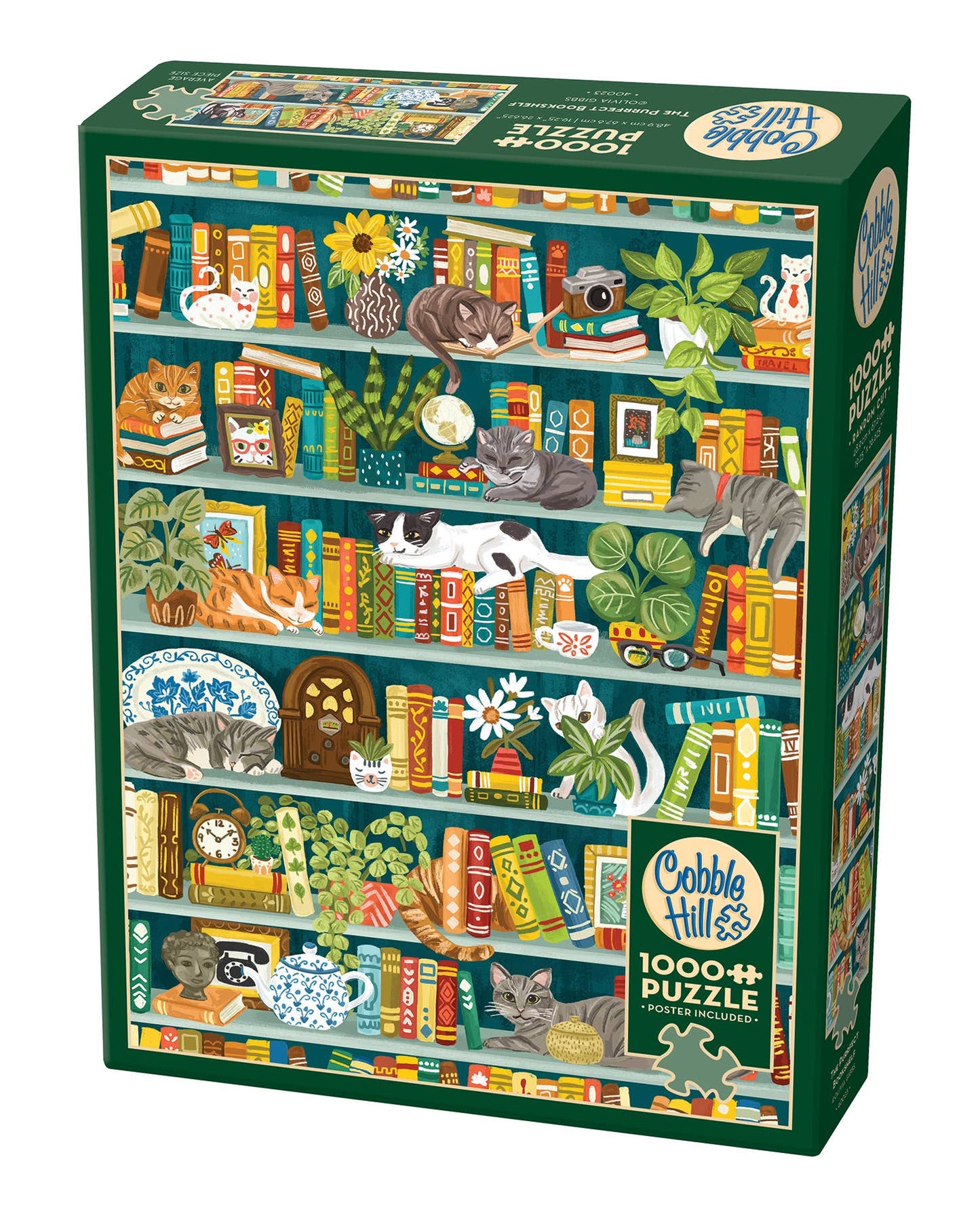The Purrfect Bookshelf | 1000pc Puzzle