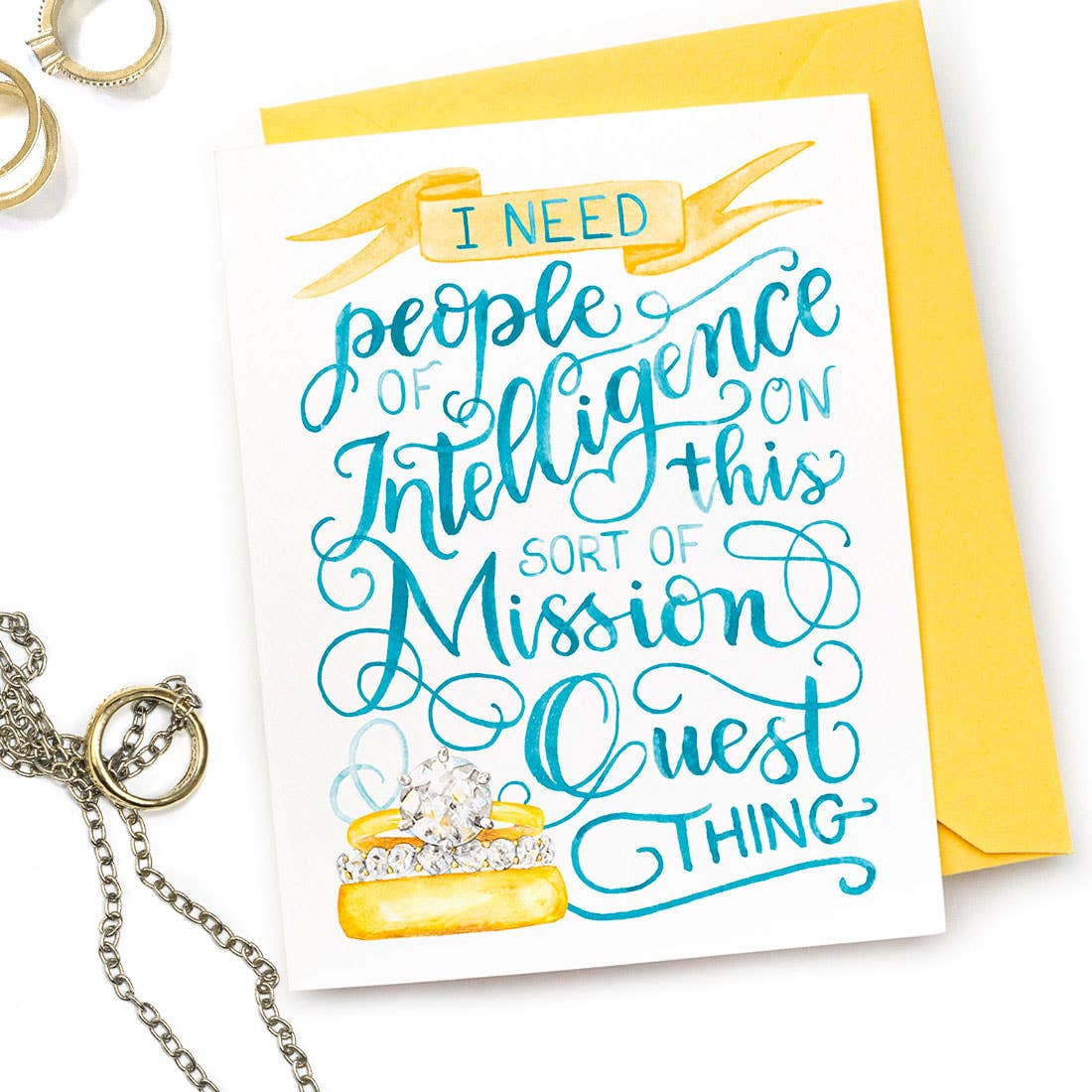 sale - People of Intelligence Card — LOTR Wedding Party Card