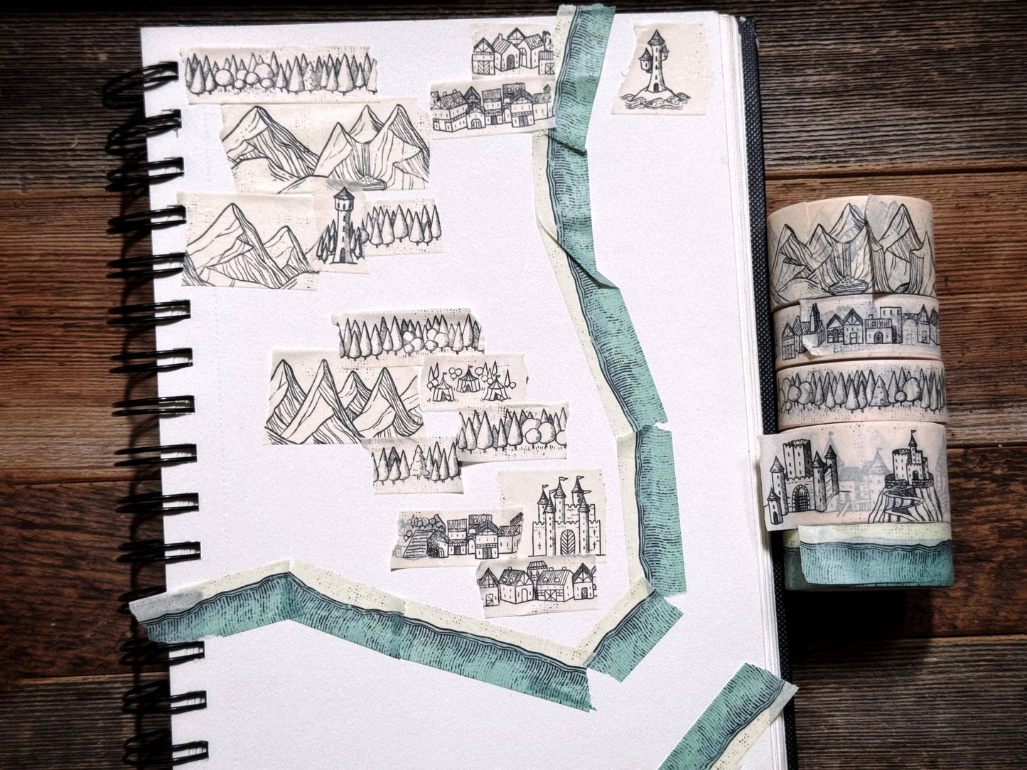 STC Cartography Washi Tape | Towns