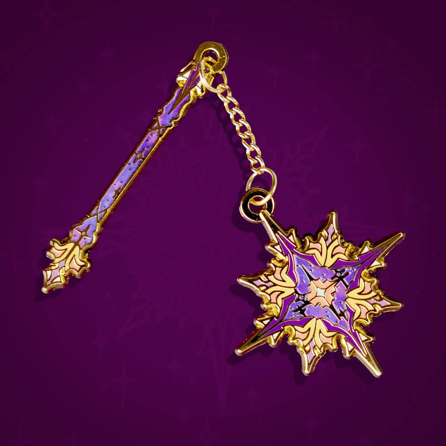 NVD Celestial Armory Enamel Pin | Star Flail