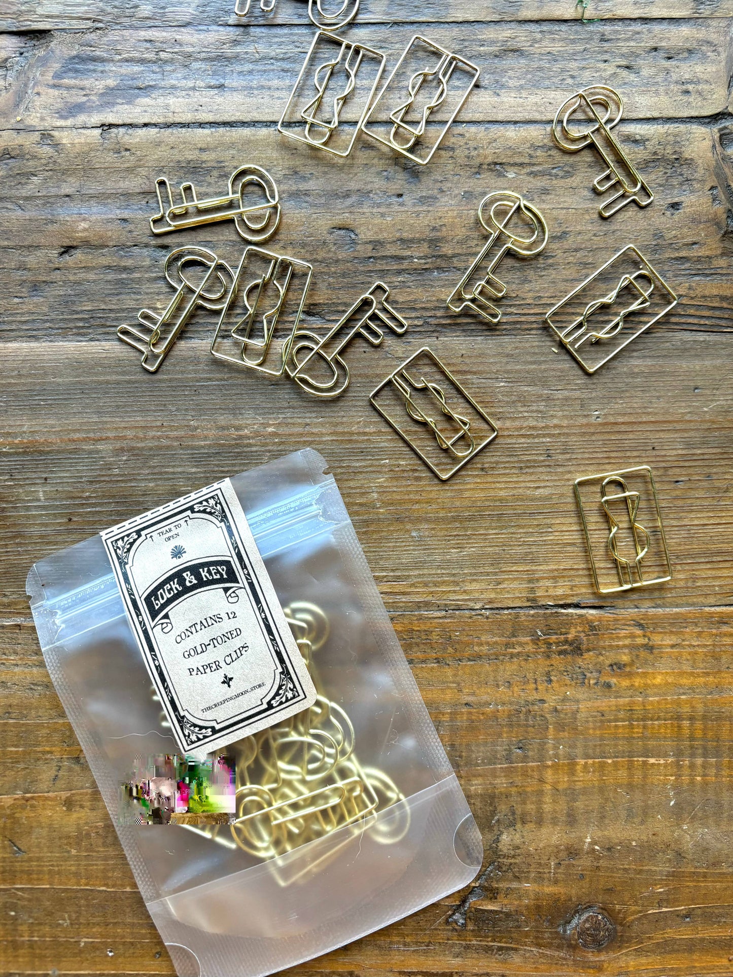CM Paper Clip Set | Lock & Key