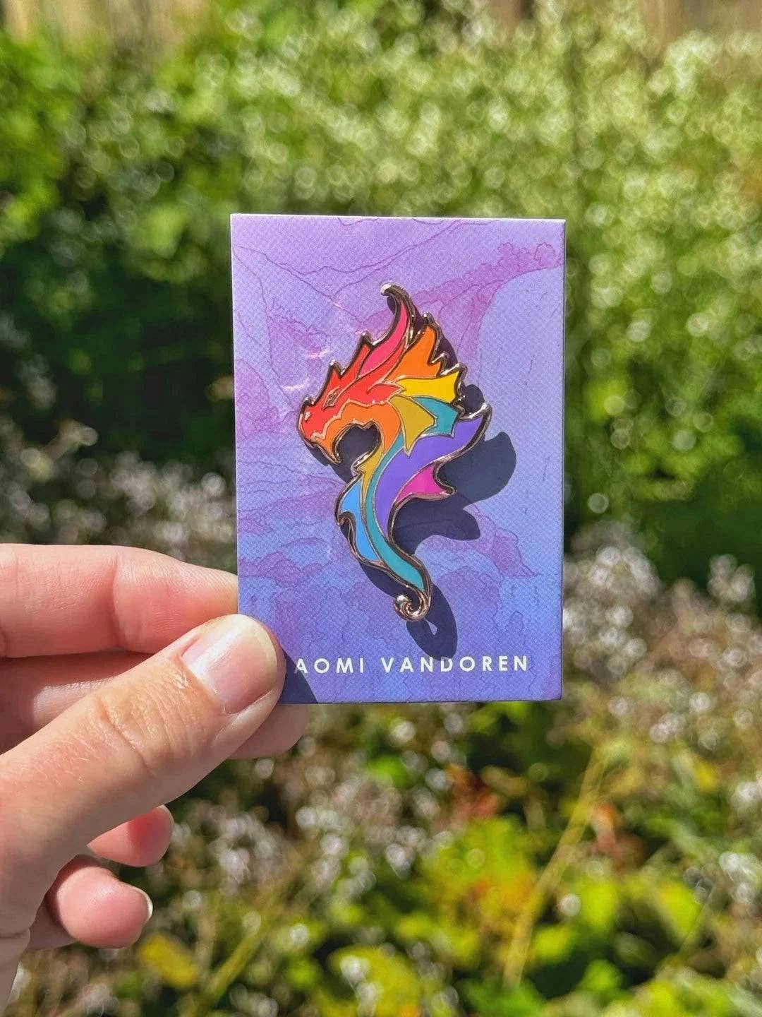 NVD Enamel Pin | Rainbow Dragon
