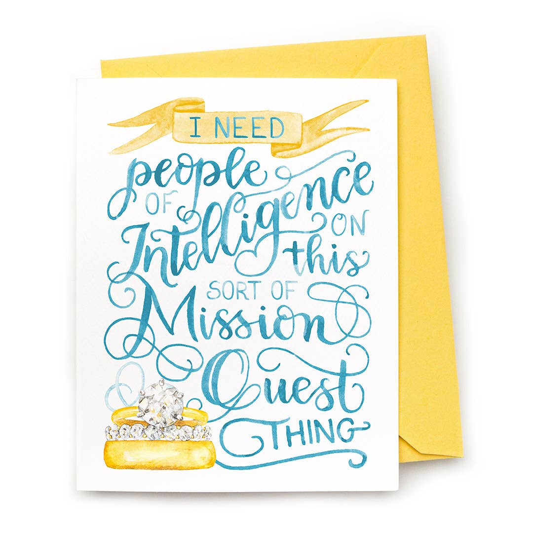 sale - People of Intelligence Card — LOTR Wedding Party Card