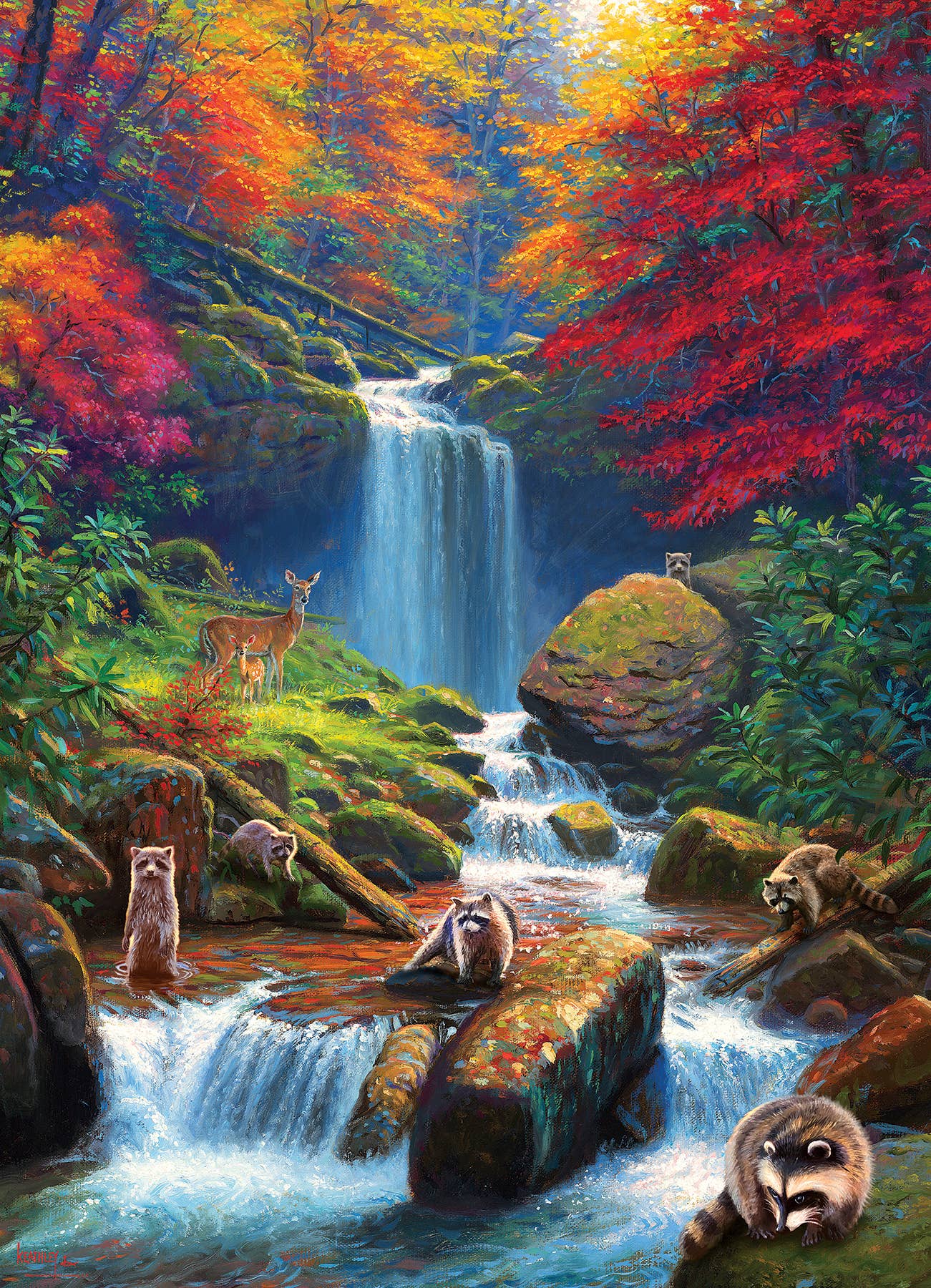 Mystic Falls in Autumn | 1000pc puzzle