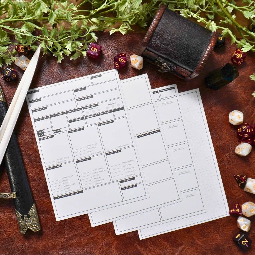 MTDC D&D 5e Mini Character Sheets