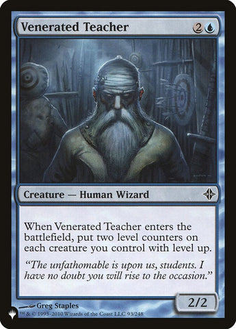 Venerated Teacher [The List]