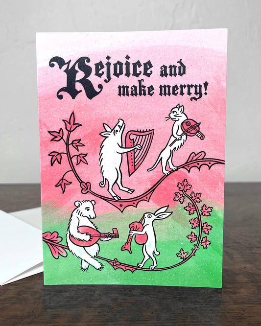 RK Birthday Card | Rejoice and Make Merry