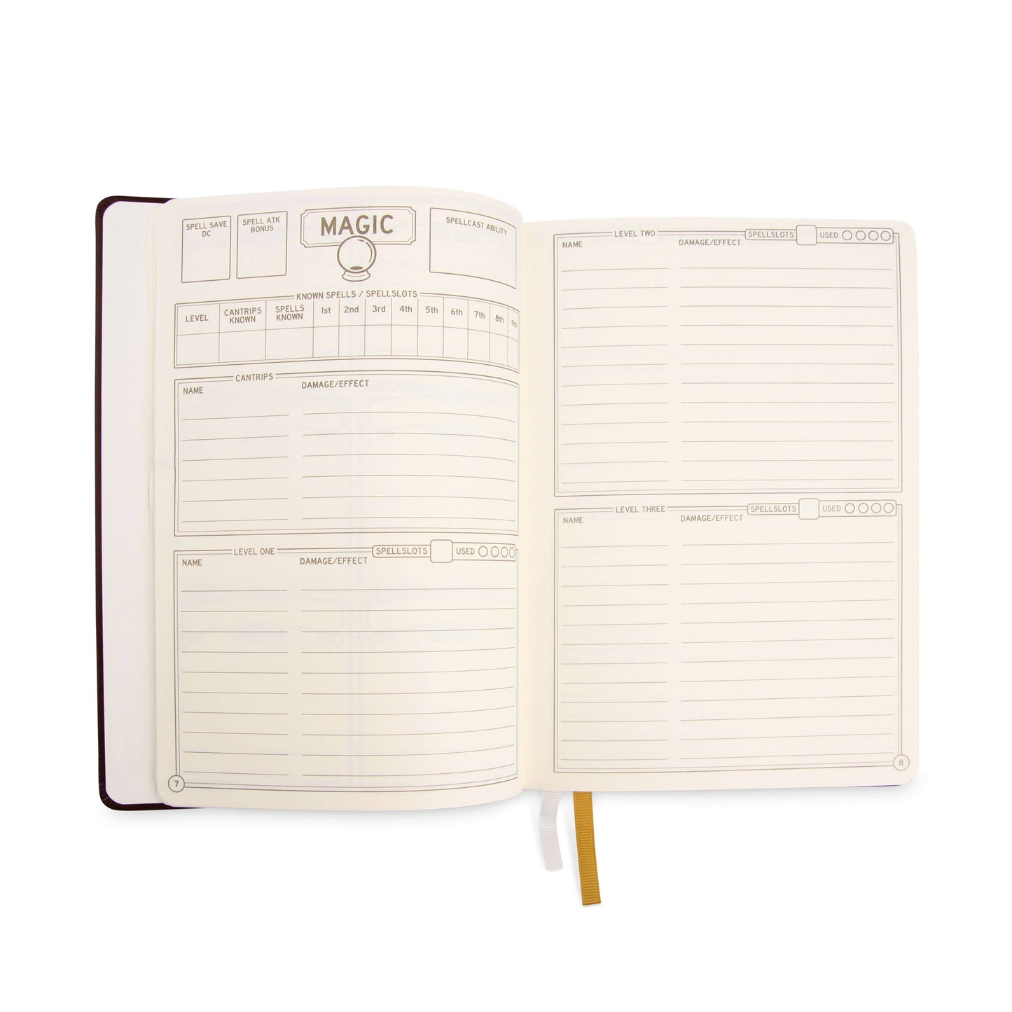 D&D 5E Player Journal | Black