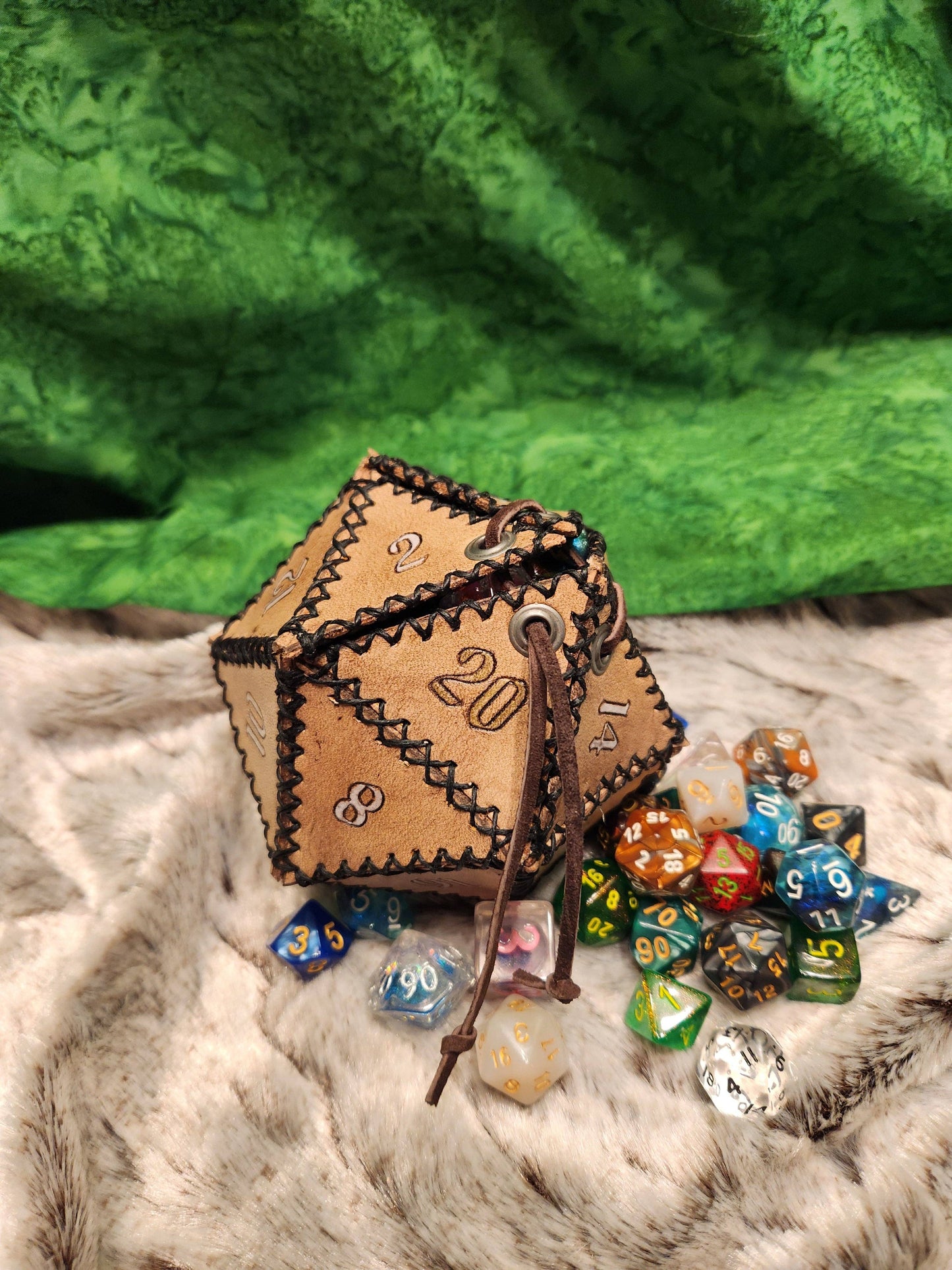 Leather Dice Pouch | D20