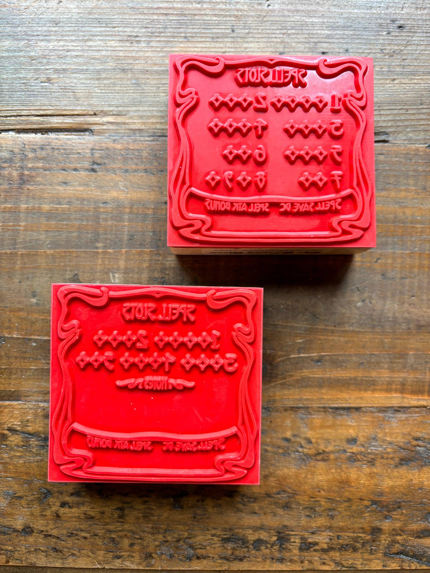 SALE - CM Rubber Stamp | Spell Slots [Half Caster]