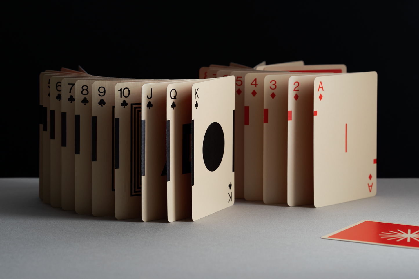 Eames "Starburst" Playing Cards: Red