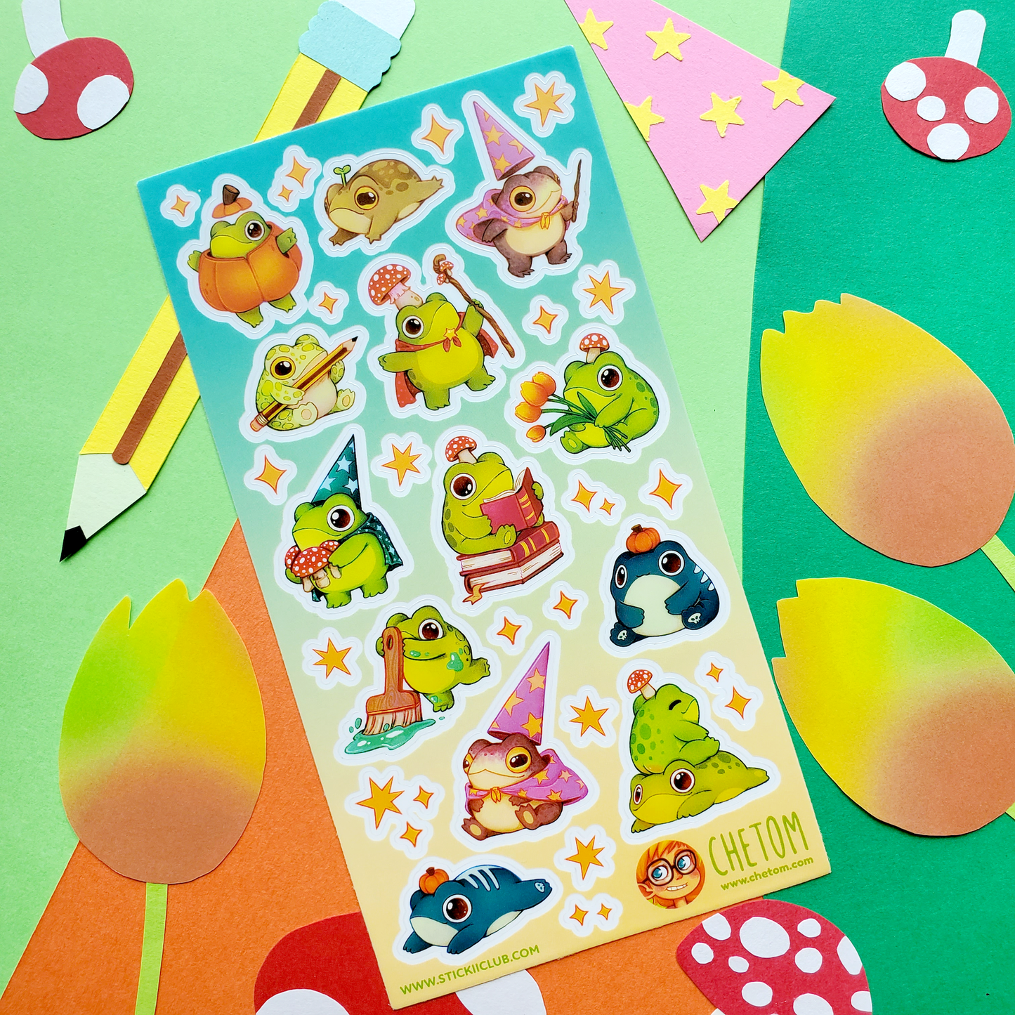 Sticker Sheet | Froggin Adorable Wizards