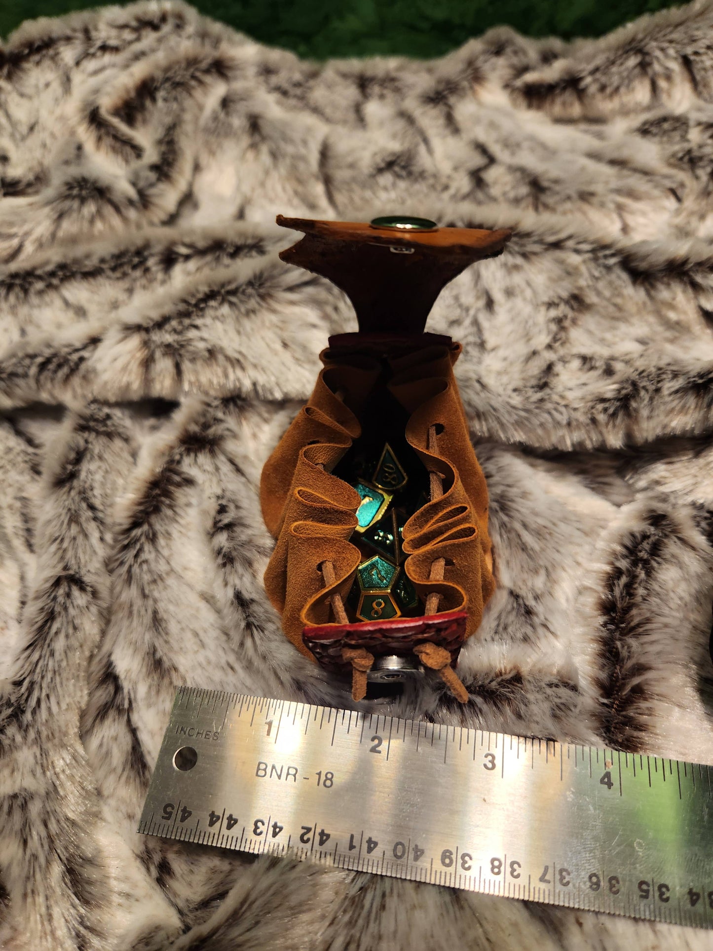 Leather Dice Pouch | Dragon