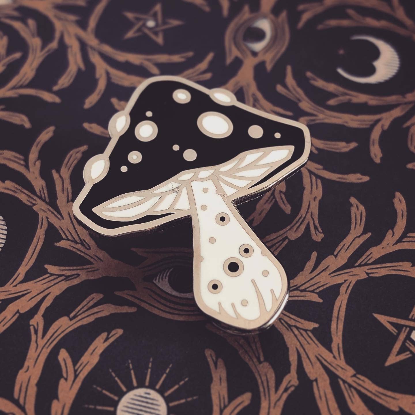 FCC Enamel Pin | The Magical Mushroom