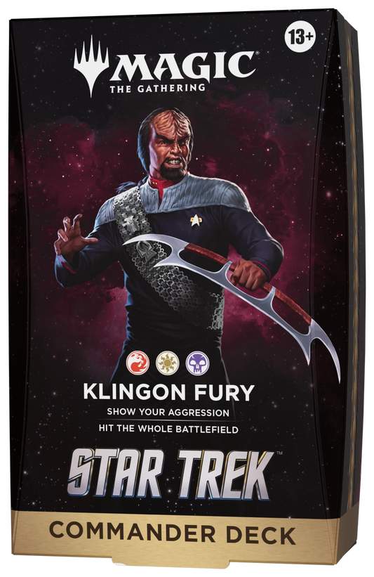 PREORDER: Magic: The Gathering - Star Trek Commander Deck Klingon Fury