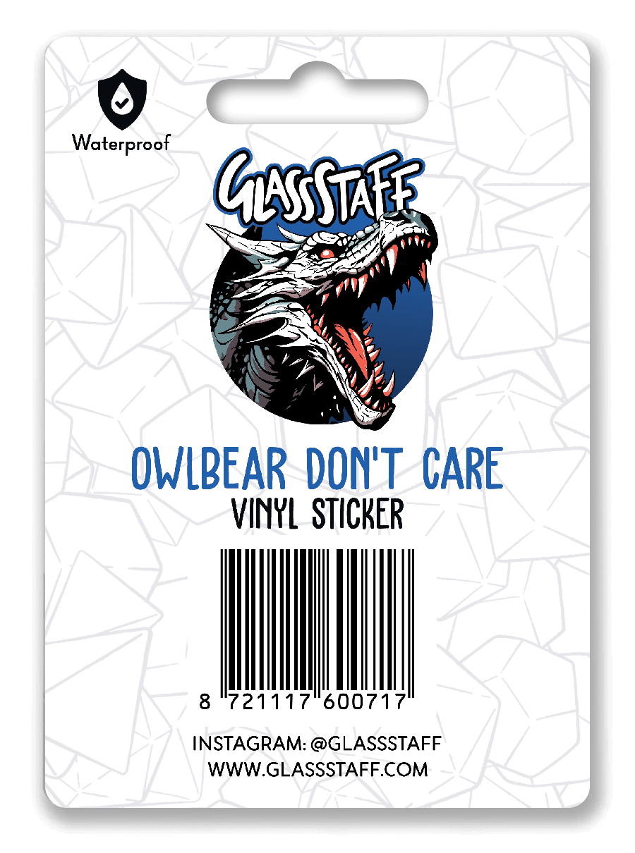 GS Vinyl Sticker | Owlbear Don't Care