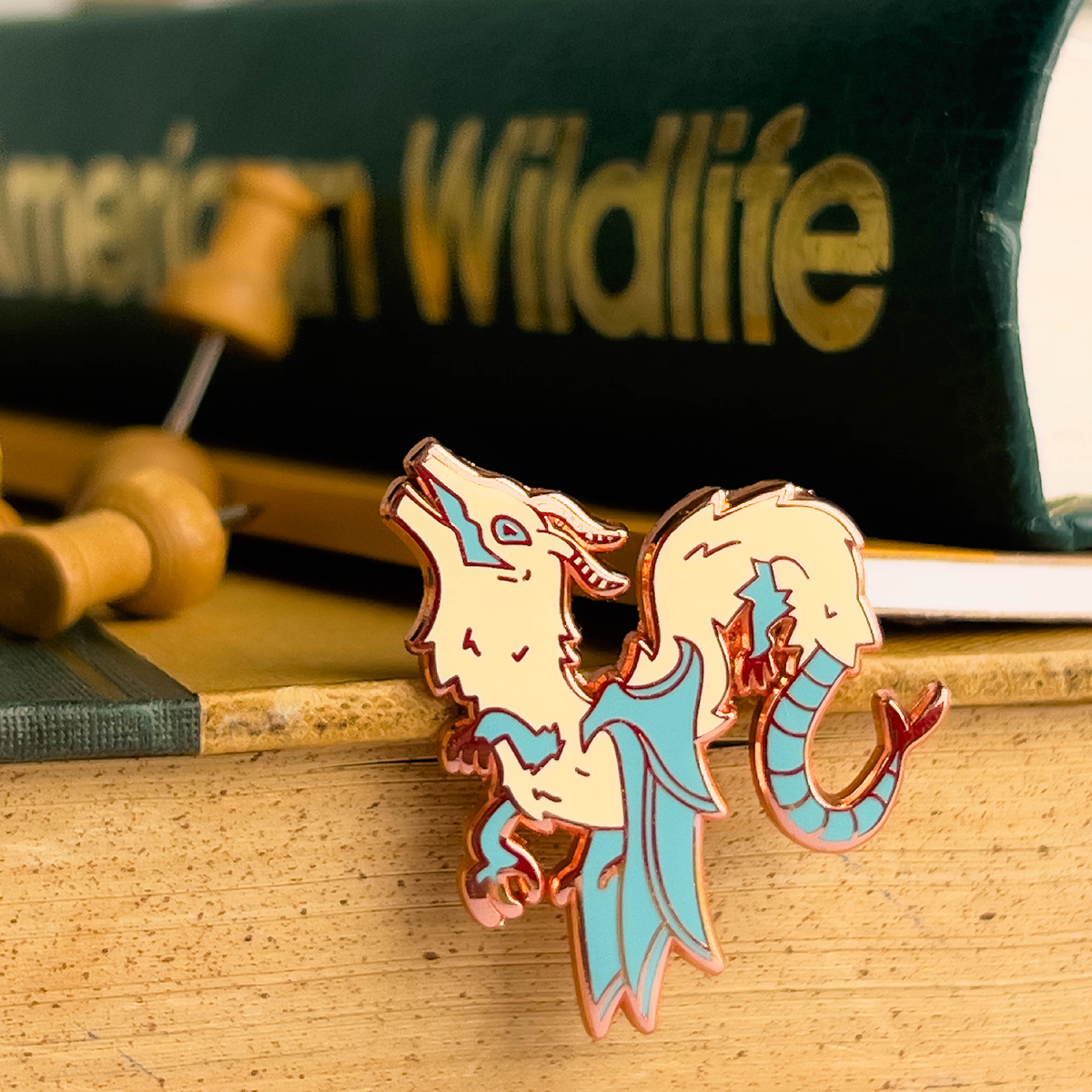 Precious Things Enamel Pin | Thumb Tack Dragon