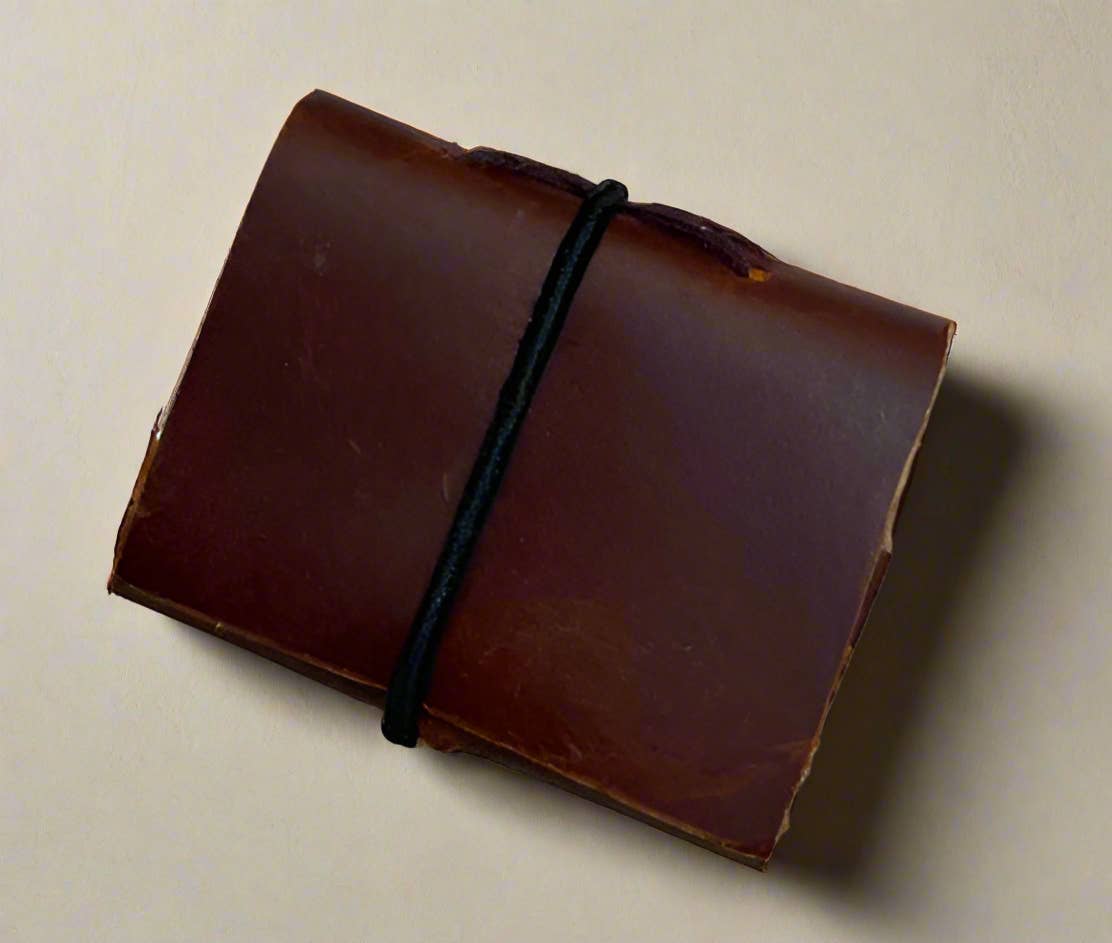 Micro Leather Journal - Mini Upcycled Leather Journal