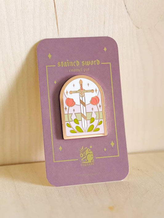 OHG Enamel Pin | Stained Glass Sword