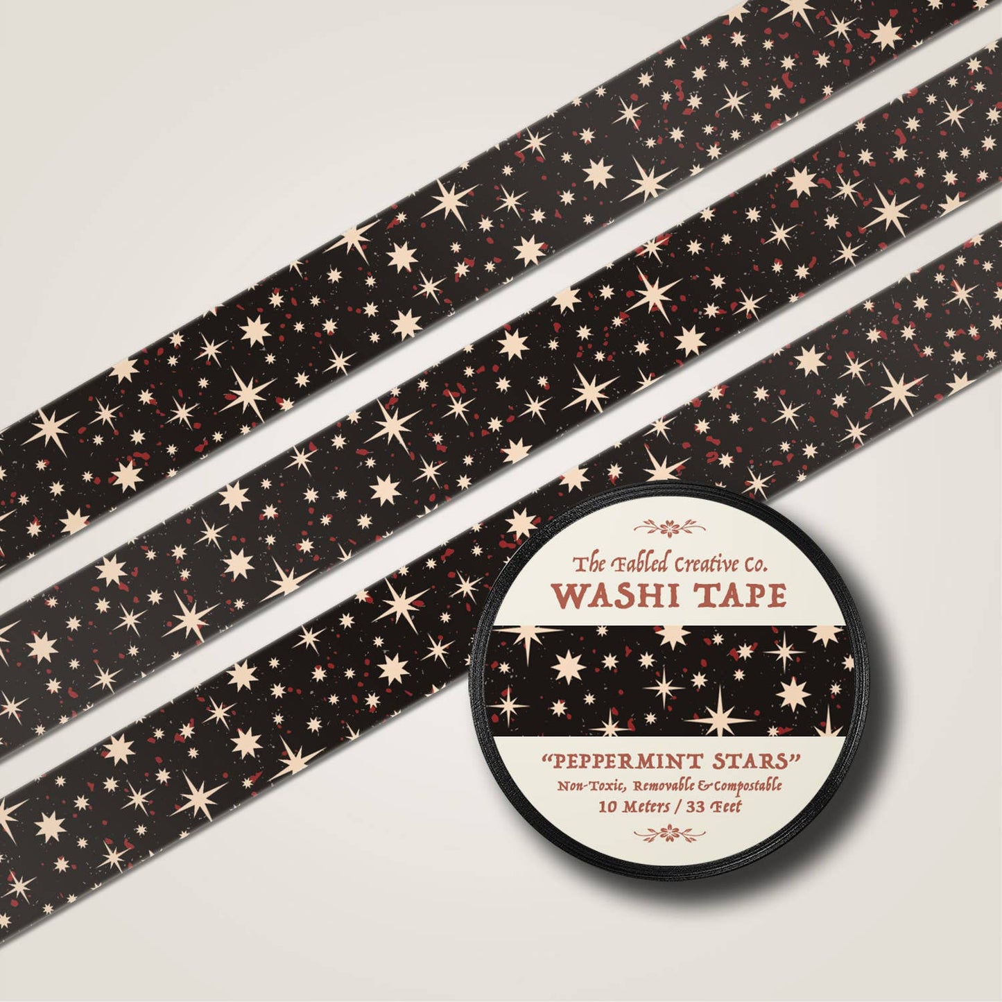 FCC Washi Tape | Peppermint Stars
