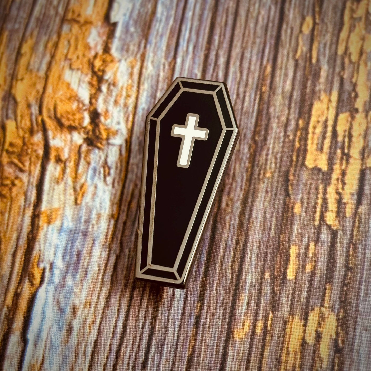 FCC Enamel Pin | Coffin