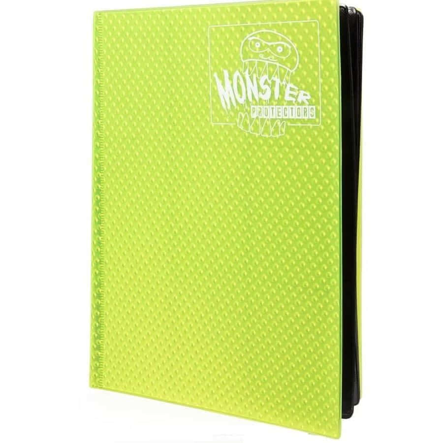 Monster 9 Pocket Holofoil Highlighter Yellow Binder
