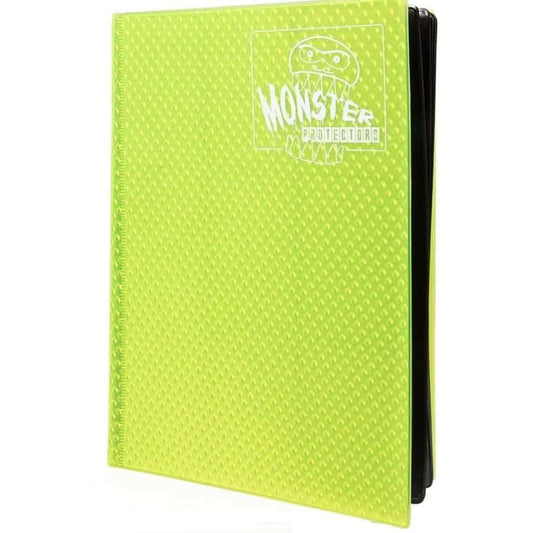 Monster 9 Pocket Holofoil Highlighter Yellow Binder