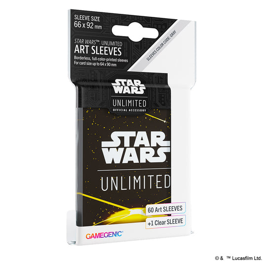 SALE - Star Wars: Unlimited Art Sleeve Card Back Yellow
