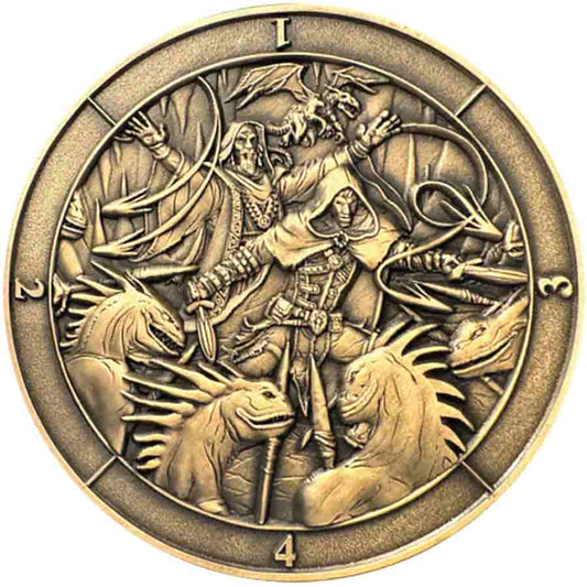 GOLIATH COINS: DICE COIN D4: BATTLE SCENE