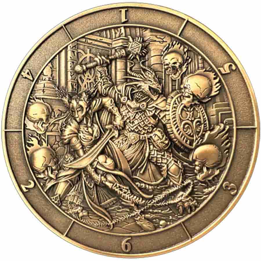 sale - GOLIATH COINS: DICE COIN D6: BATTLE SCENE