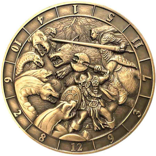 sale - GOLIATH COINS: DICE COIN D12: BATTLE SCENE