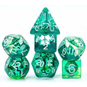 UD Object Inclusion Standard Dice Set | Demon Eye (Green)