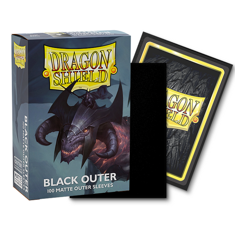 Dragon Shield Sleeves - 100ct Outer Sleeves - Matte Black