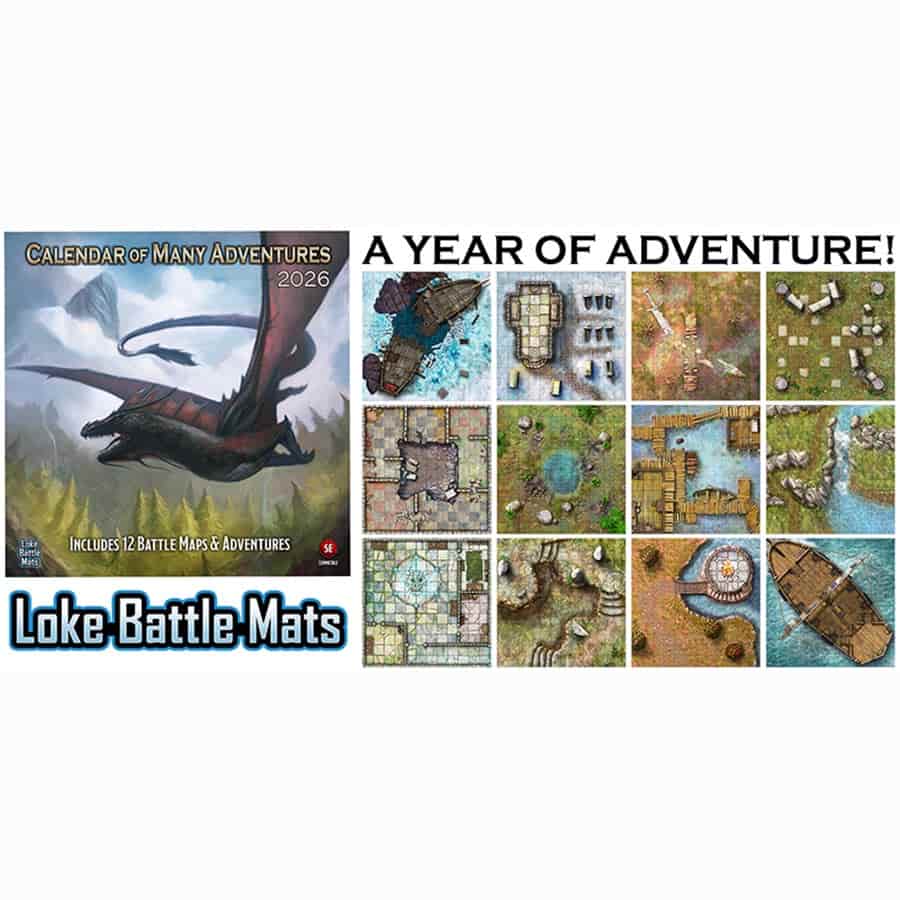 sale - CALENDAR OF MANY ADVENTURES 2026