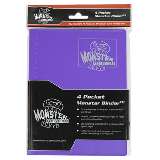 Binder: 4pkt Monster Matte Purple