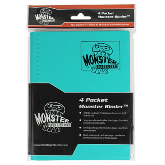 Binder: 4pkt: Monster: Matte Turquoise