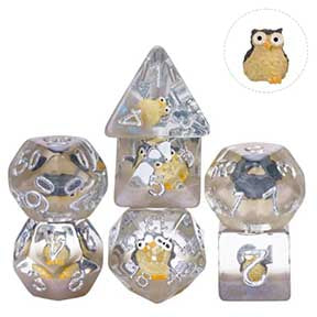 DNR UD Creature Inclusion Standard Dice Set | Owl