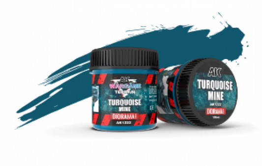 turquoise mine acrylic diorama paste - AK INTERACTIVE