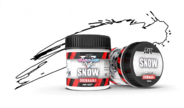 snow acrylic diorama paste - AK INTERACTIVE