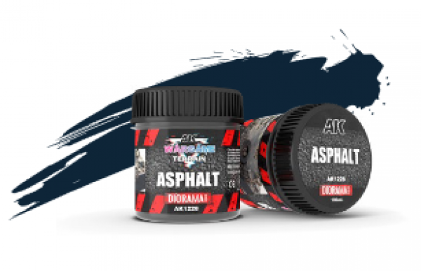 asphalt acrylic diorama paste - AK INTERACTIVE