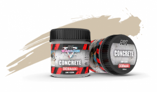 concrete acrylic diorama paste - AK INTERACTIVE
