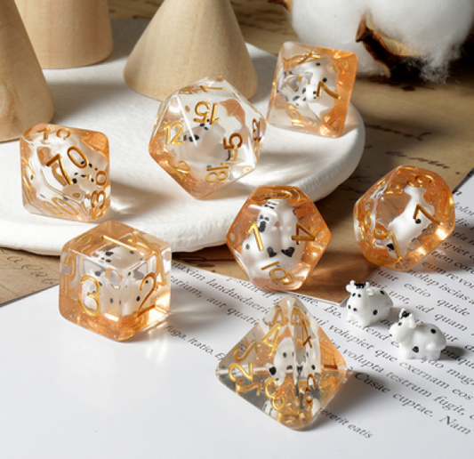 DH Creature Inclusion Standard Dice Set | Cow